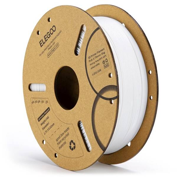 Filament Elegoo PLA 1.75, 1kg bílý

