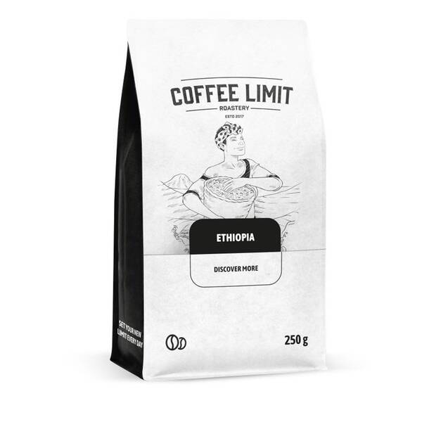 Káva zrnková COFFEE LIMIT Etiophia Sidamo 250 g FILTR 

