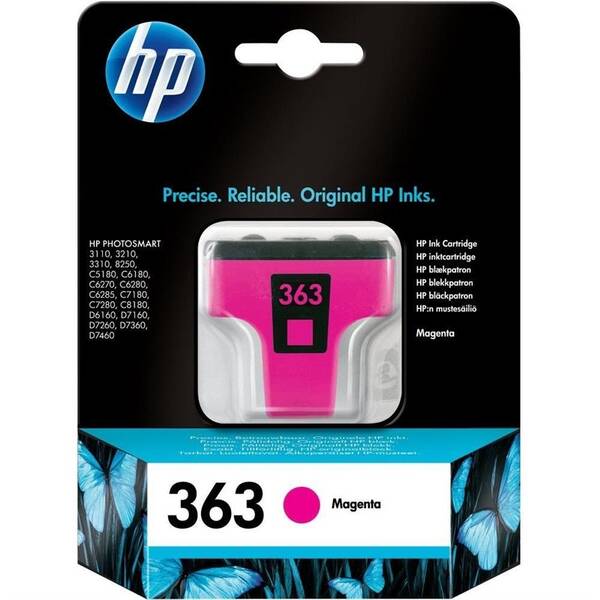 Inkoustová náplň HP 363, 5,5 ml purpurová

