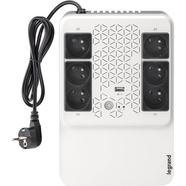 Záložní zdroj Legrand UPS Keor Multiplug 600VA/360W FR, Line-interactive, Tower, výstup 6x CZ, USB 

