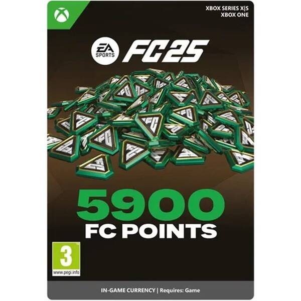  EA Sports Xbox FC 25 - FC POINTS 5900 - elektronická licence 

