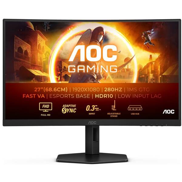 Herní monitor AOC C27G4ZXU černý

