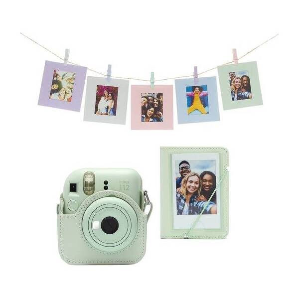Instantní fotoaparát Fujifilm Instax mini 12 ACC kit zelený

