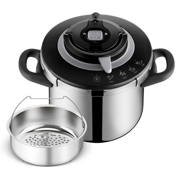 Tlakový hrnec Tefal P4551431, 8 l nerez

