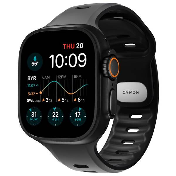 Řemínek NOMAD Tempo Band na Apple Watch 49/Ultra/Ultra 2/Ultra 3 černý

