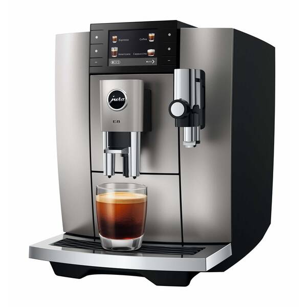 Automatický kávovar Jura E8 Midnight Silver (modelový rok 2026) stříbrný

