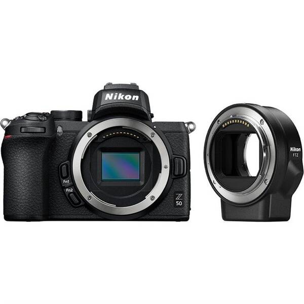 Digitální fotoaparát Nikon Z50 + adaptér bajonetu FTZ černý

