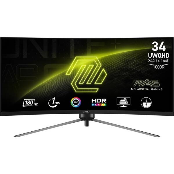 Herní monitor MSI MAG 345CQR černý


