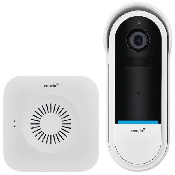 Videozvonek Omajin by Netatmo Wireless Video Doorbell černý/bílý

