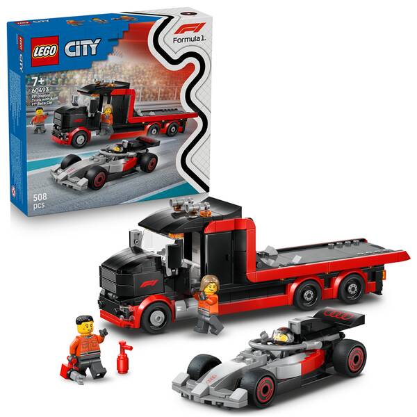 Stavebnice LEGO® City 60493 Výstavní náklaďák F1® se závodním autem Audi F1® 

