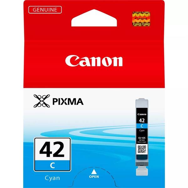 Inkoustová náplň Canon CLI-42 C, 600 stran azurová

