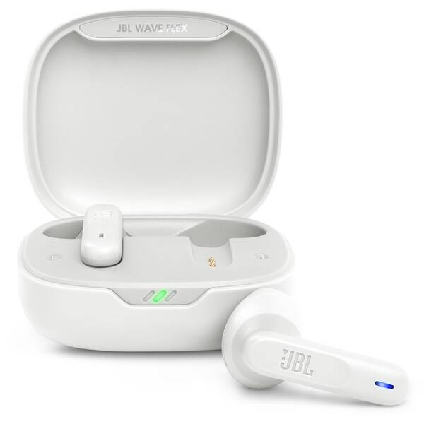 Sluchátka JBL Wave Flex bílá

