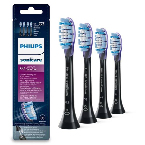 Náhradní hlavice Philips HX9054/33 (4 ks) černá

