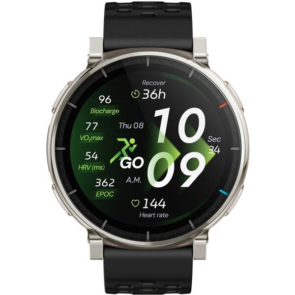 Chytré hodinky Amazfit Active 3 Premium černé/stříbrné

