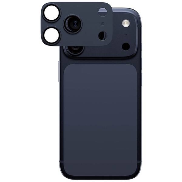 Hliníková ochrana fotoaparátu PanzerGlass FENDER na Apple iPhone 17 Pro modré

