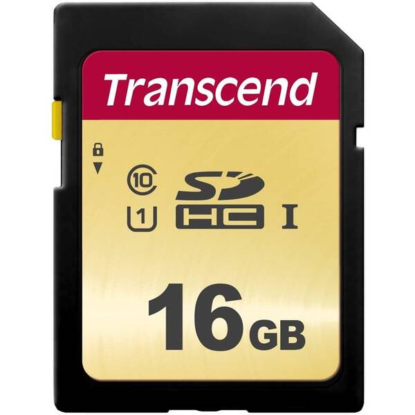 Paměťová karta Transcend 500S SDHC 16GB UHS-I U1 (Class 10) (95R/60W) 

