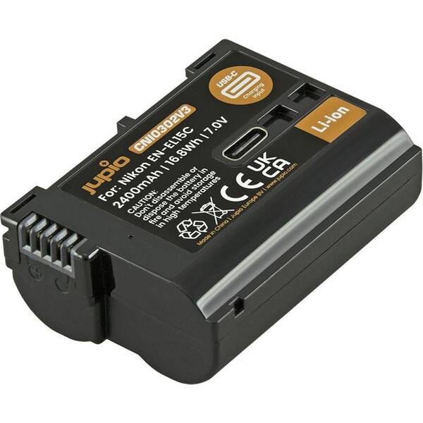 Baterie Jupio EN-EL15C ULTRA C 2400 mAh (Nikon) černá

