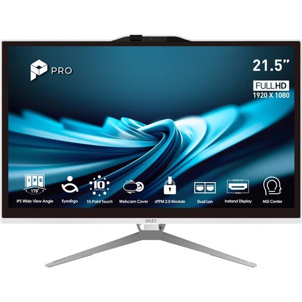 Počítač All In One MSI PRO AP222T 14MA-669EU bílý

