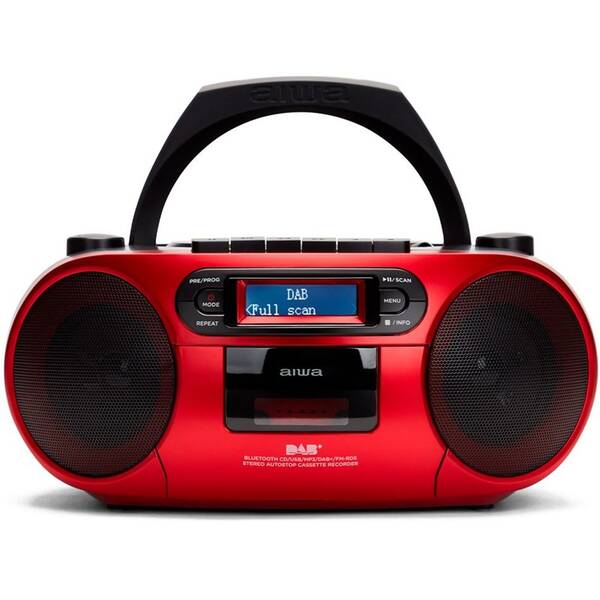 Radiomagnetofon s DAB+/CD AIWA BBTC-660DAB červený

