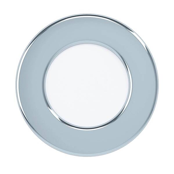 Vestavné svítidlo Eglo Fueva 5, kruh, 8,6 cm, neutrální bílá, IP44 chrom

