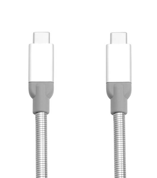 Kabel Verbatim USB-C/USB-C, 0,3 m stříbrný

