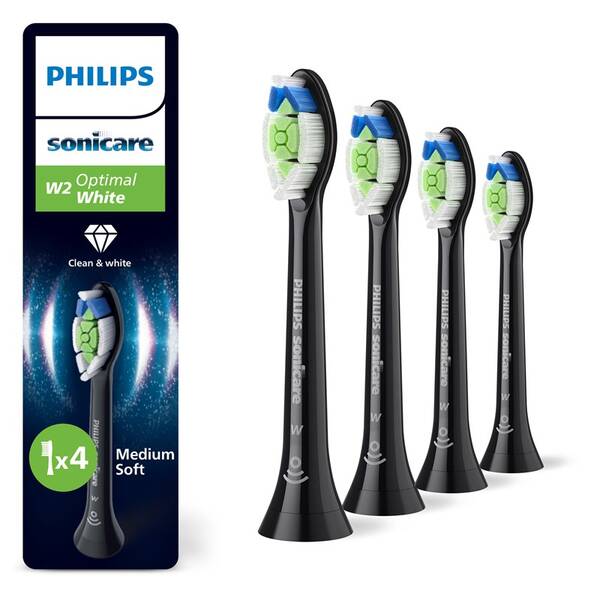 Náhradní hlavice Philips HX6064/88 (4 ks) černá

