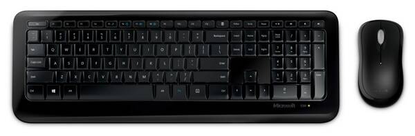 Klávesnice s myší Microsoft Wireless Desktop 850, USB, CZ/SK černá

