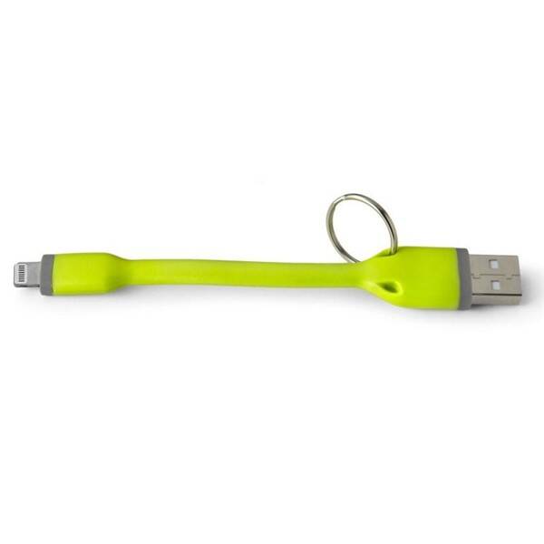 Kabel Celly USB/Lightning, přívěšek, 12 cm zelený

