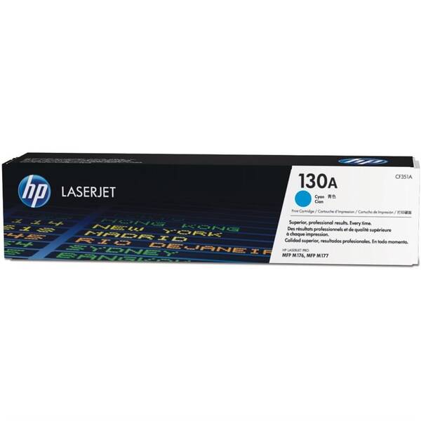 Toner HP 130A, 1 000 stran azurový

