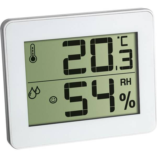 Teploměr TFA 30.5027.02 + vlhkoměr bílý

