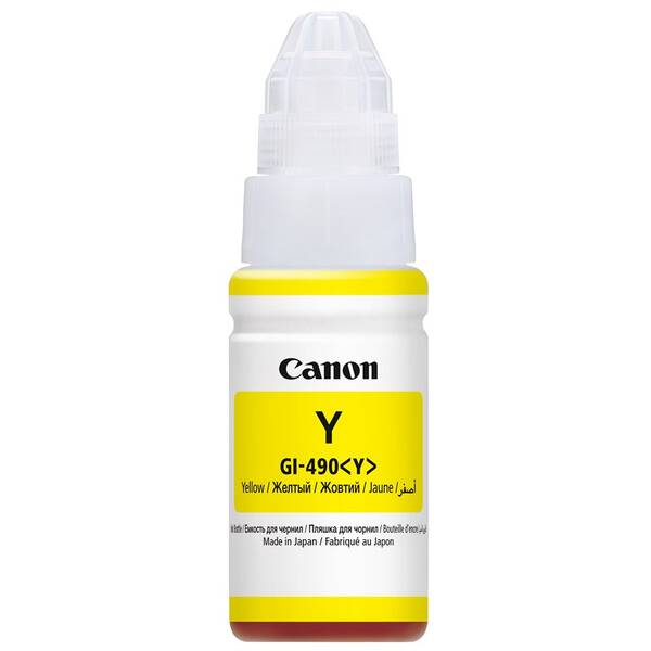 Inkoustová náplň Canon GI-490, 7000 stran žlutá

