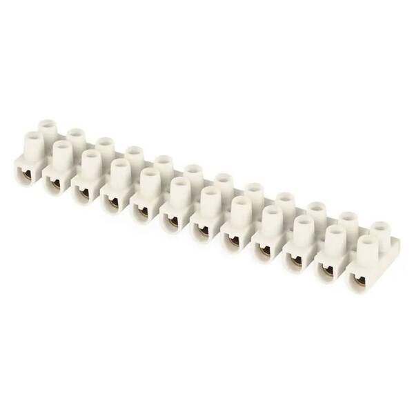 Svorkovnice EMOS ŠROUB. 12 PRV. 2,5–4MM2 32A/450V 1KS bílá


