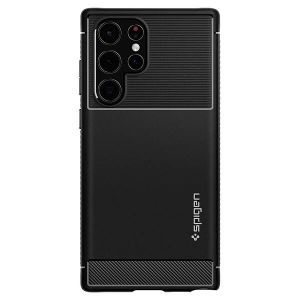 Kryt na mobil Spigen Rugged Armor na Samsung Galaxy S22 Ultra černý

