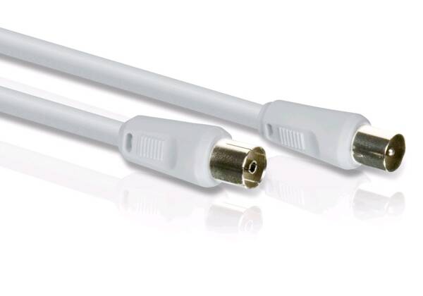 Koaxiální kabel Philips 10 m bílý

