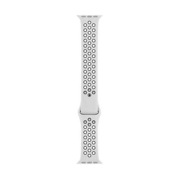Řemínek Apple 40mm Pure Platinum/Black Nike Sport Band - S/M & M/L 

