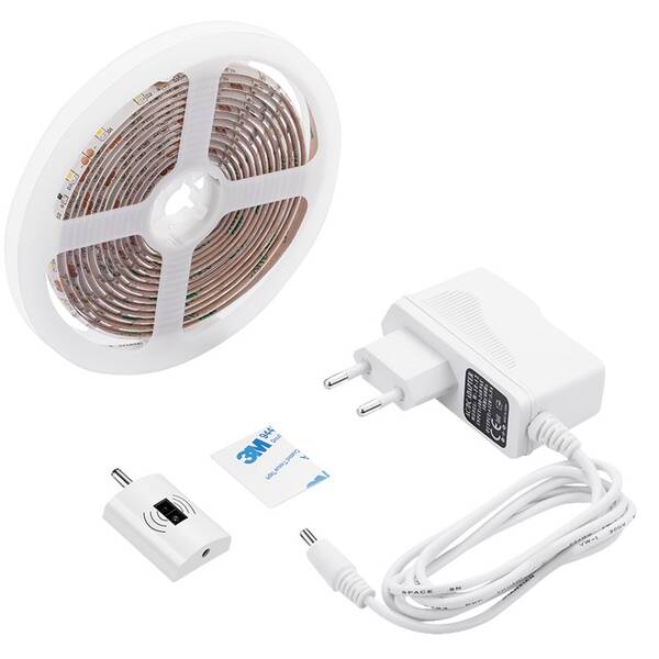 LED pásek Solight s bezdotykovým ovládáním, 3m, 180 LED, 4000K, IP65, 230V 

