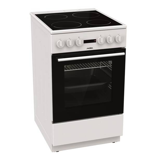 Sklokeramický sporák Mora C 5247 BW bílá barva
