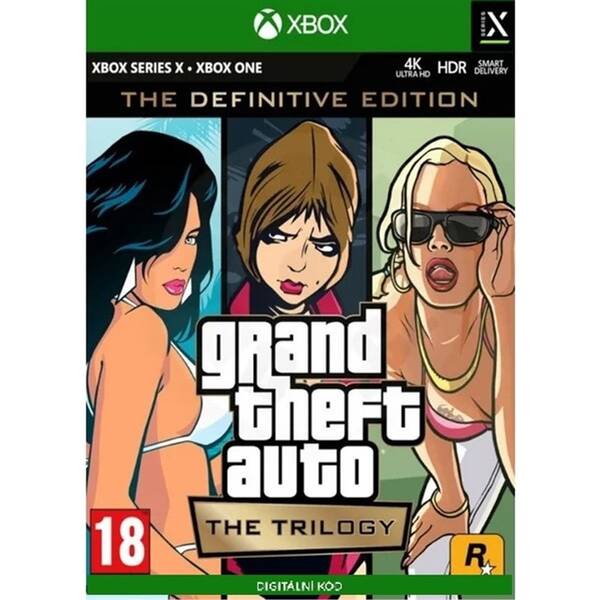  RockStar Grand Theft Auto (GTA): The Trilogy – The Definitive Edition - elektronická licence 

