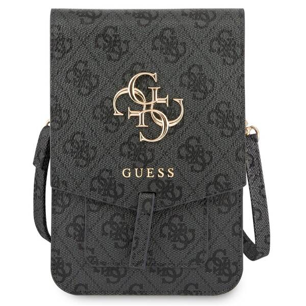 Taštička přes rameno Guess PU 4G Metal Logo šedá

