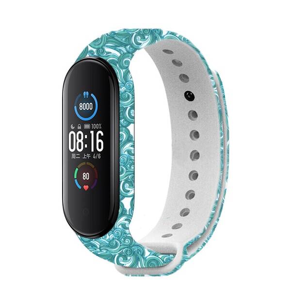Řemínek RhinoTech na Xiaomi Mi Band 6 - motiv vlny 

