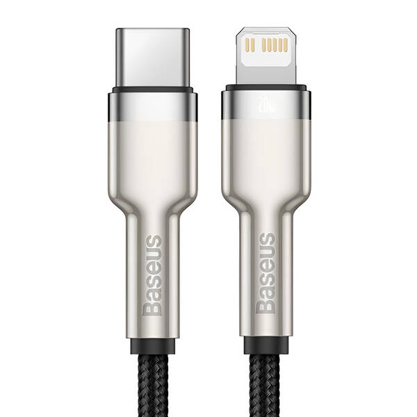 Kabel Baseus Cafule USB-C/Lightning PD 20W, 0,25m černý

