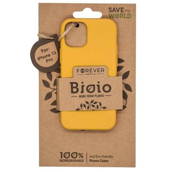 Kryt na mobil Forever Bioio na Apple iPhone 13 Pro žlutý

