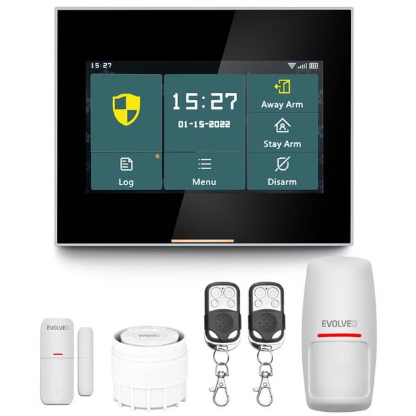 Kompletní sada Evolveo Alarmex Pro, chytrý bezdrátový Wi-Fi/GSM alarm 

