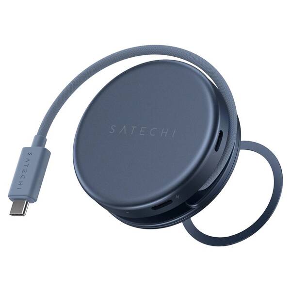 USB Hub Satechi On-the-Go 5 v 1 (1x HDMI 4K 60Hz, 1x USB-C, 1x USB-A 3.0, 1x USB-C PD 60W, 1x SD) tmavě modrý


