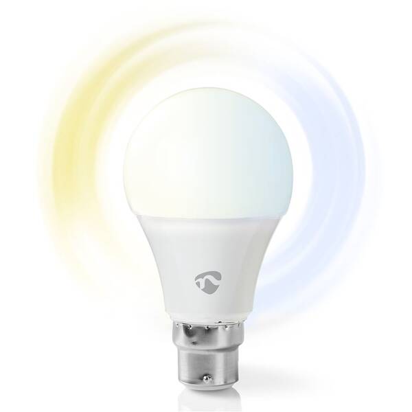 Chytrá žárovka Nedis SmartLife klasik, Wi-Fi, B22, 800 lm, 9 W, Studená Bílá / Teplá Bílá 

