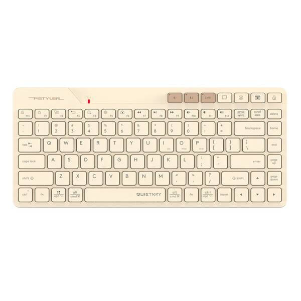 Klávesnice A4Tech FStyler FBK26C AS, CZ krémová

