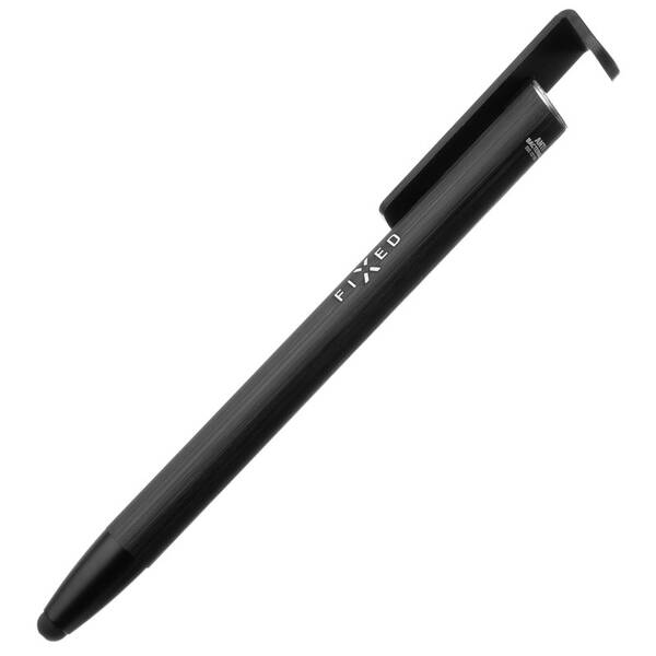 Stylus FIXED Pen 3v1, propiska a stojánek černý/hliník

