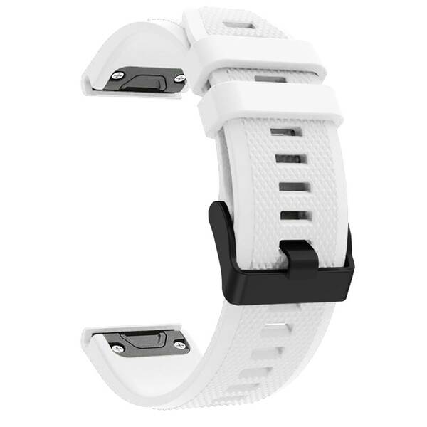 Řemínek RhinoTech pro Garmin QuickFit sportovní silikonový 26mm bílý


