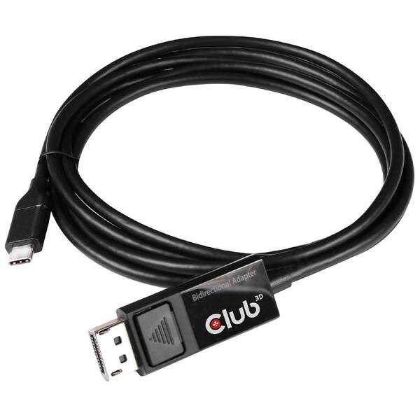 Kabel Club3D USB-C/DisplayPort 1.4 8K60Hz, M/M, 1.8m černý

