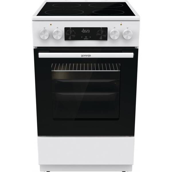 Sklokeramický sporák Gorenje GEC5C42WG bílý

